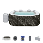 Zestaw jacuzzi z niezbędnymi akcesoriami