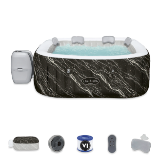 Zestaw jacuzzi z niezbędnymi akcesoriami