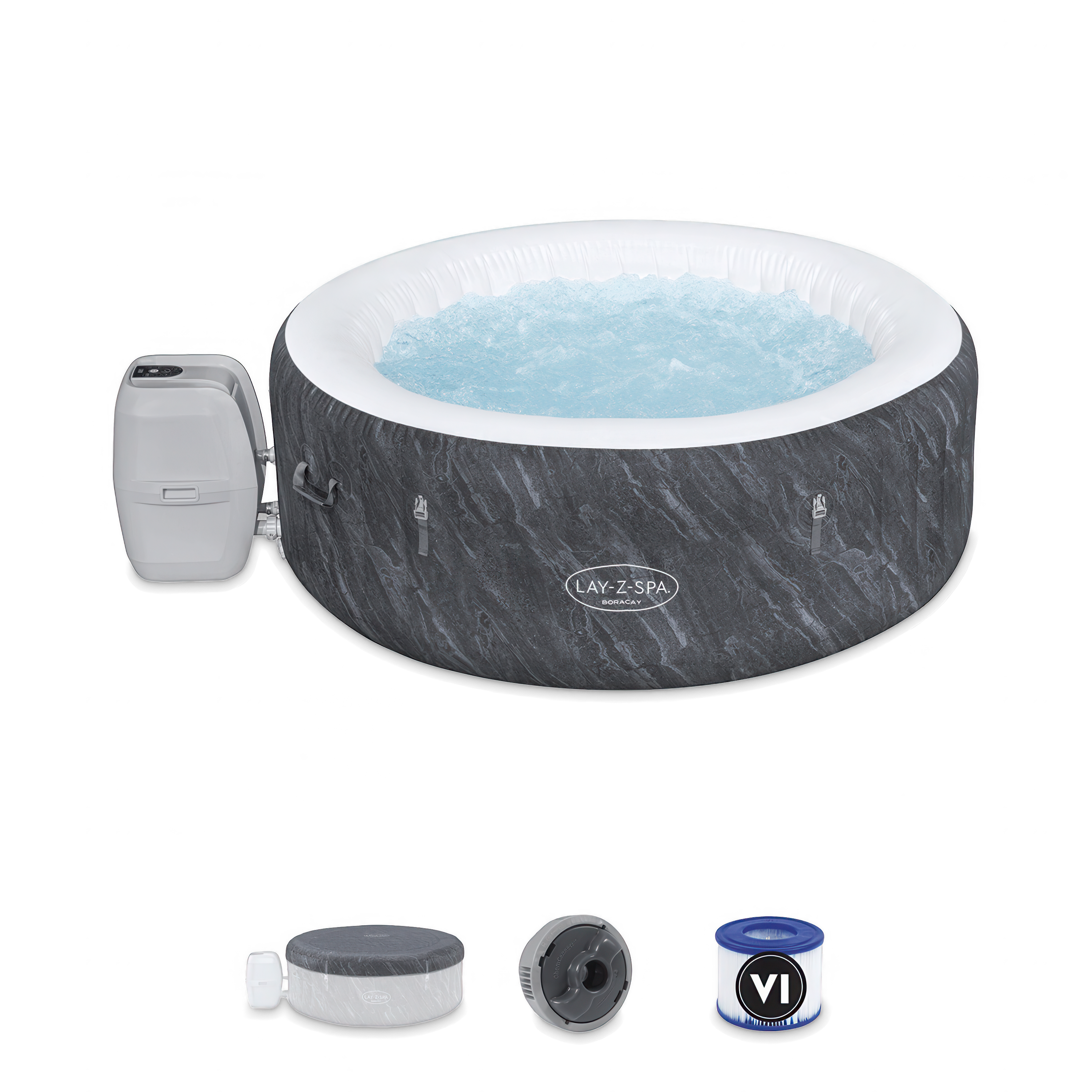 Zestaw jacuzzi z niezbędnymi akcesoriami