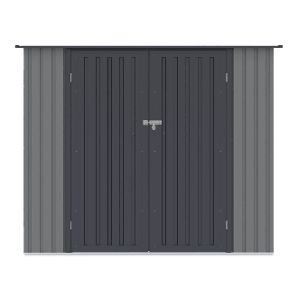 Metalowy domek narzędziowy KENT 222x149cm Light Grey HARDMAISTER
