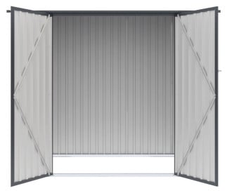Brama wejściowa w domku narzędziowy KENT 222x149cm Light Grey HARDMAISTER