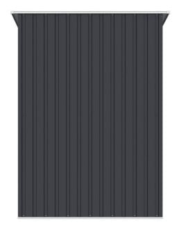 tył domku narzędziowego Kent 143x89 Cold Grey Hardmaister