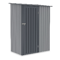 Metalowa szopka ogrodowa KENT 143x89cm Light Grey - HARDMAISTER