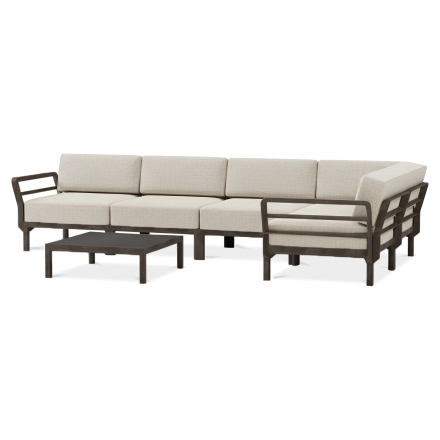 Komplet mebli do ogrodu MAXIMO 5 Terra-Perla NARDI