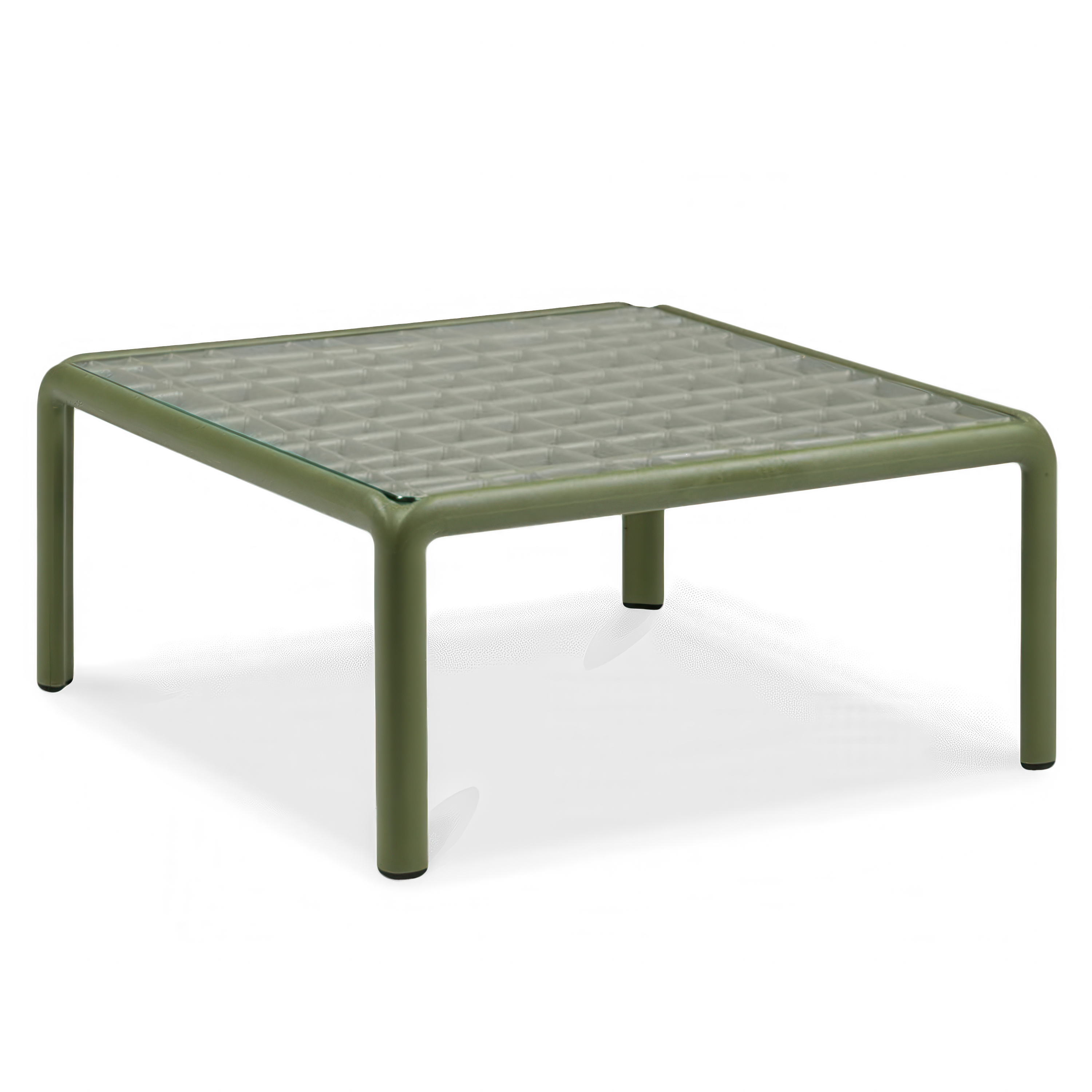 Zielony stolik szklany nardi komodo vetro agave