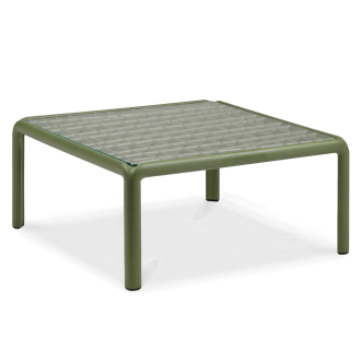 Zielony stolik szklany nardi komodo vetro agave