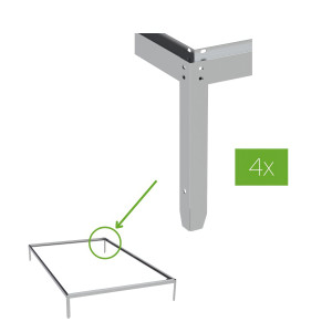 Kotwy mocujące do podłoża 4szt, szklarnie Slide-In - Cultivo