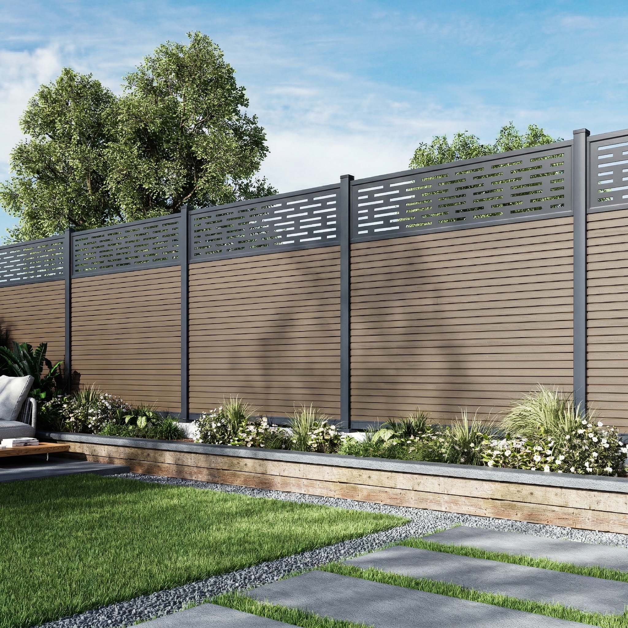 Kratka dekoracyjna do przęseł ogrodowych URBAN/CITY - Gutroof