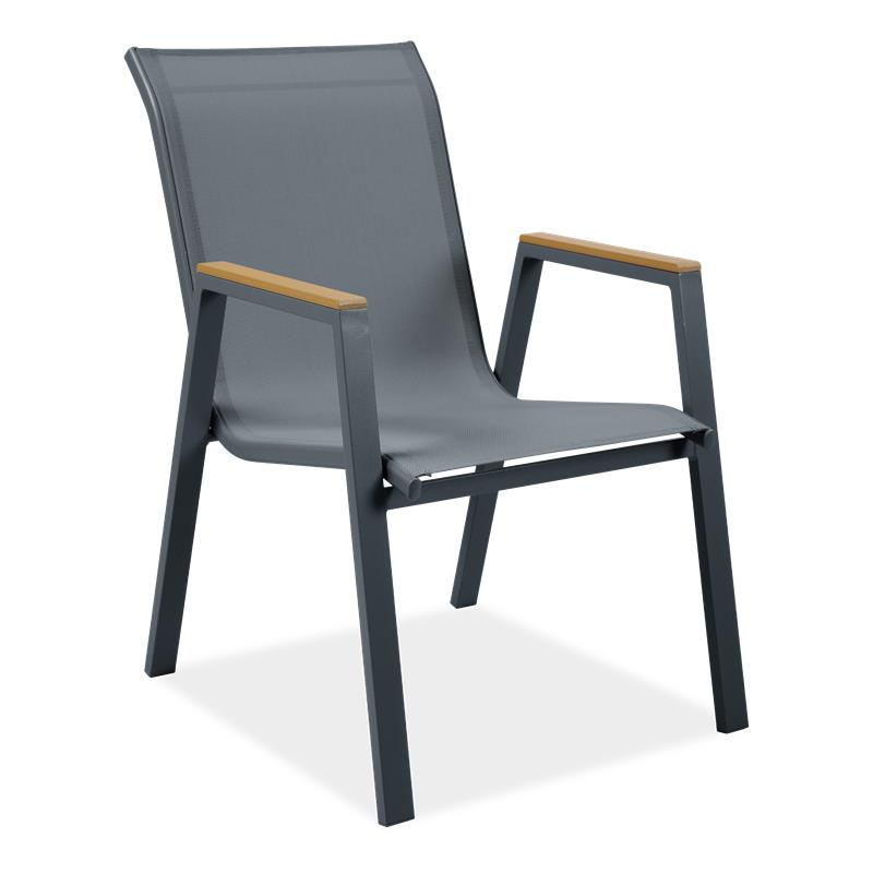 Krzesło ogrodowe MALAWI Dark Grey - Bjørkka
