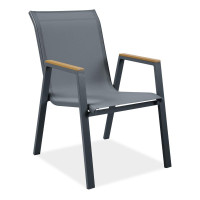 Krzesło ogrodowe MALAWI Dark Grey - Bjørkka