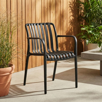 krzesło ogrodowe rona black aranżacja ogród