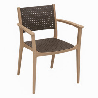 Krzesło ogrodowe SEGINUS BROWN/DESERT BROWN - Novussi