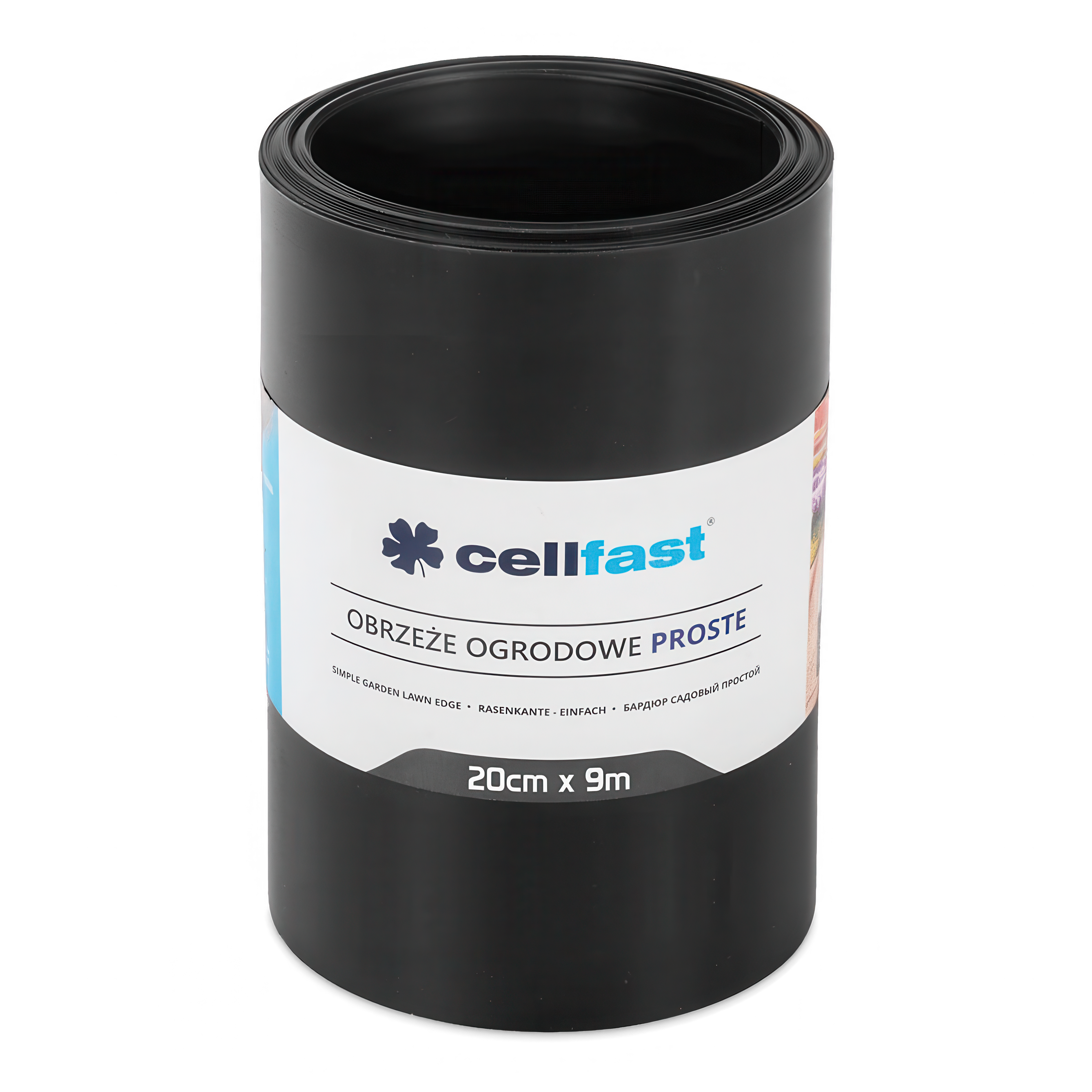 czarne obrzeże trawnikowe w rulonie