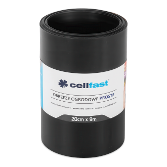 czarne obrzeże trawnikowe w rulonie