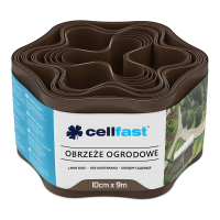 Obrzeże ogrodowe 10cm x 9,0m Brązowe Cellfast