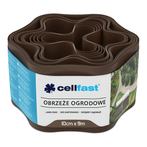 obrzeże ogrodowe w kolorze brązowym