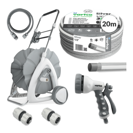 zestaw do nawadniania od agaplast w kolorze srebrnym