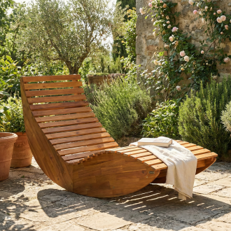 Meble jadalniane drewniane AKADIA DINING 200/6+1 - FOCUS GARDEN