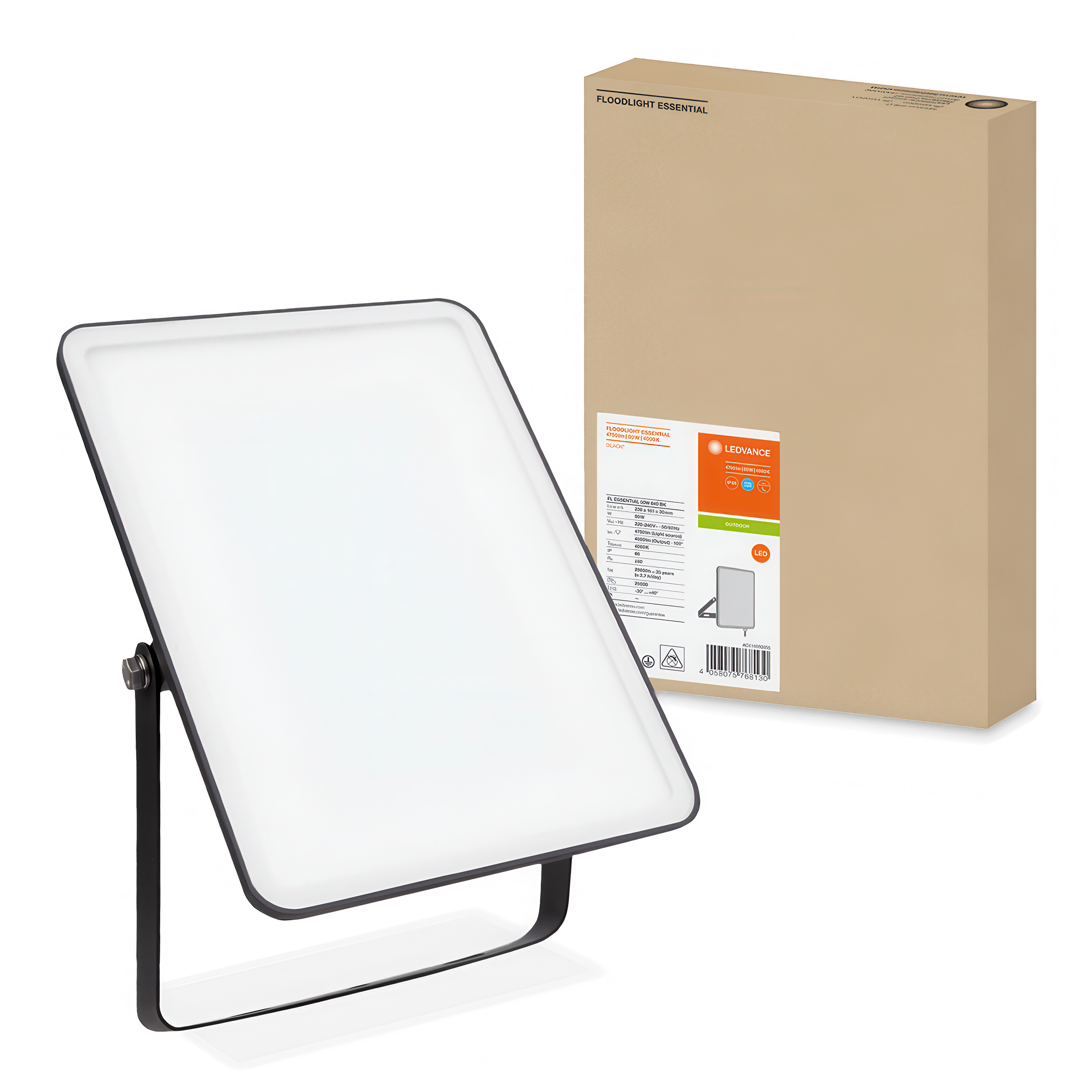 Naświetlacz LED i kartonowe pudełko