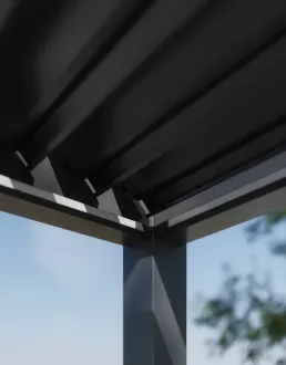Oświetlenie LED aluminiowej pergoli ELEGANCE AUTOMATIC 3x6
