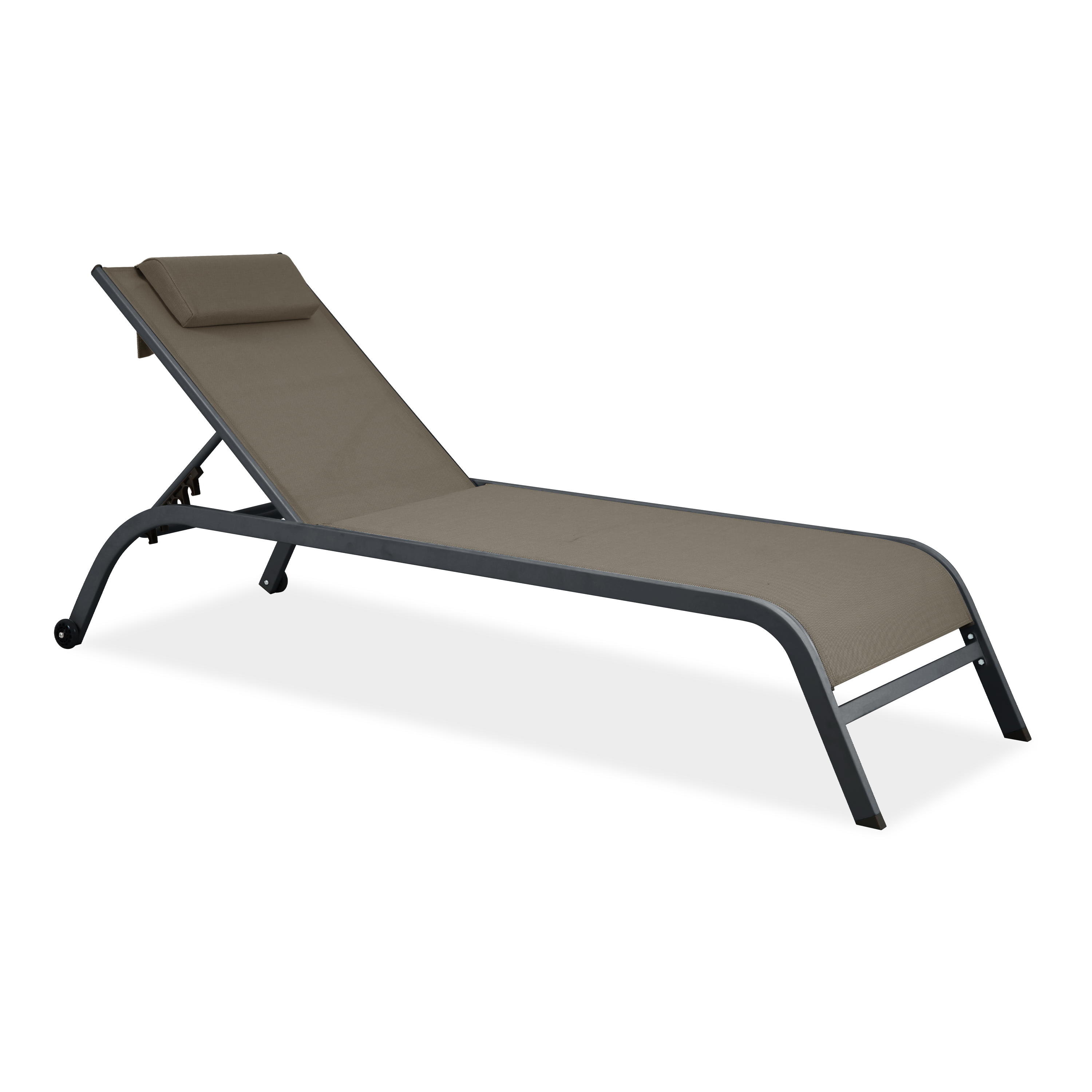 Leżak do ogrodu stalowy TIMOR Taupe - Bjørkka