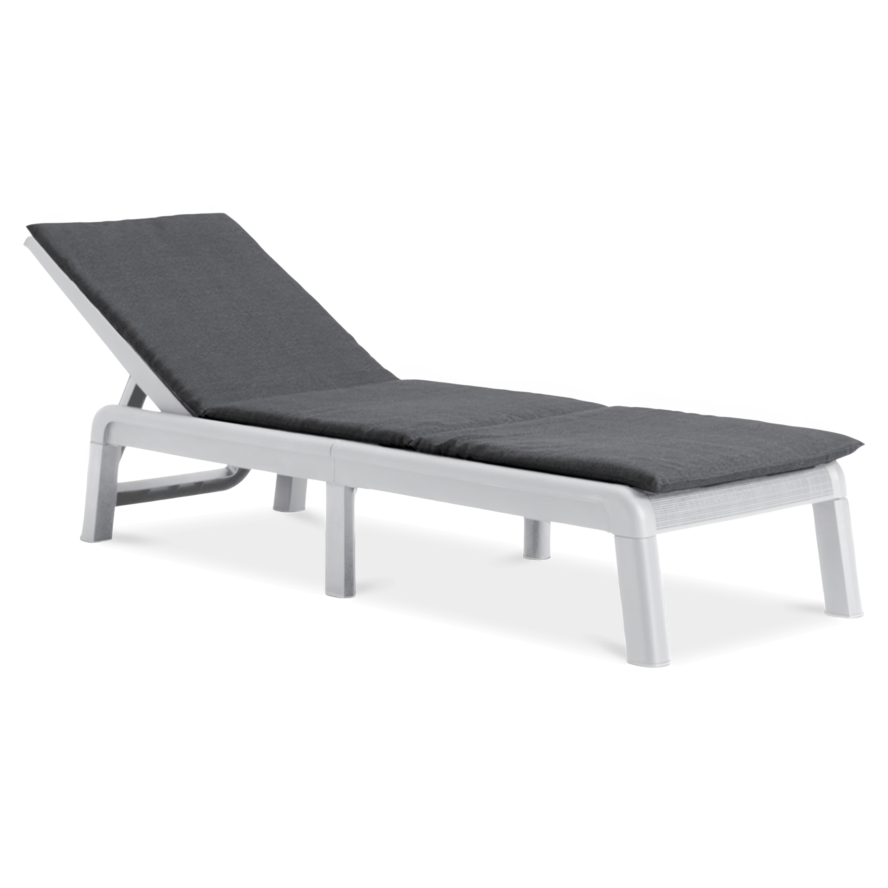 Leżak do ogrodu z poduszkami Mallorca white/light grey - Keter