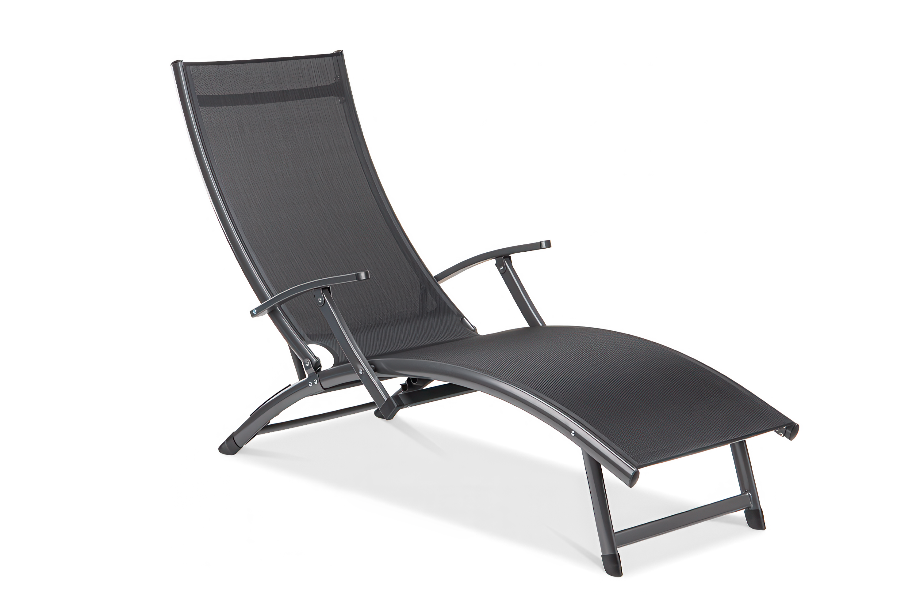 Leżak ogrodowy aluminiowy Relax Black Focus Garden