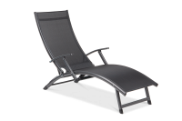 Leżak ogrodowy aluminiowy RELAX Black