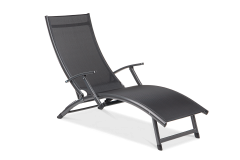 Leżak ogrodowy aluminiowy Relax Black Focus Garden