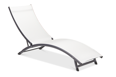 Leżak ogrodowy aluminiowy Star Pearl Focus Garden bez tła PNG