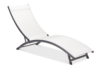 Leżak ogrodowy aluminiowy Star Pearl Focus Garden bez tła PNG