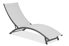 Leżak ogrodowy Star Light Grey Focus Garden bez tła PNG