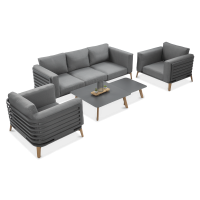 Komplet wypoczynkowy RADISSON CAFFE Grey - Furrore