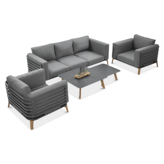 Komplet wypoczynkowy RADISSON CAFFE Grey - Furrore