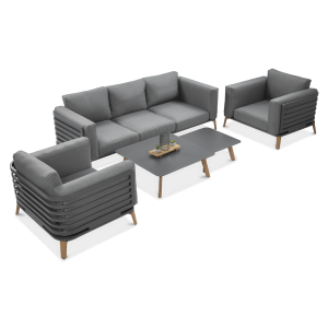 Komplet wypoczynkowy RADISSON CAFFE Grey - Furrore