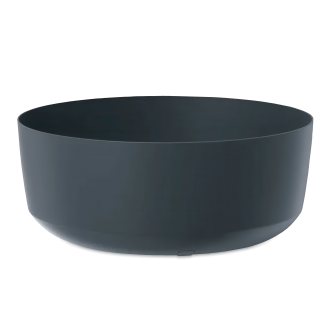 doniczka niska w kolorze antracytowym matowym