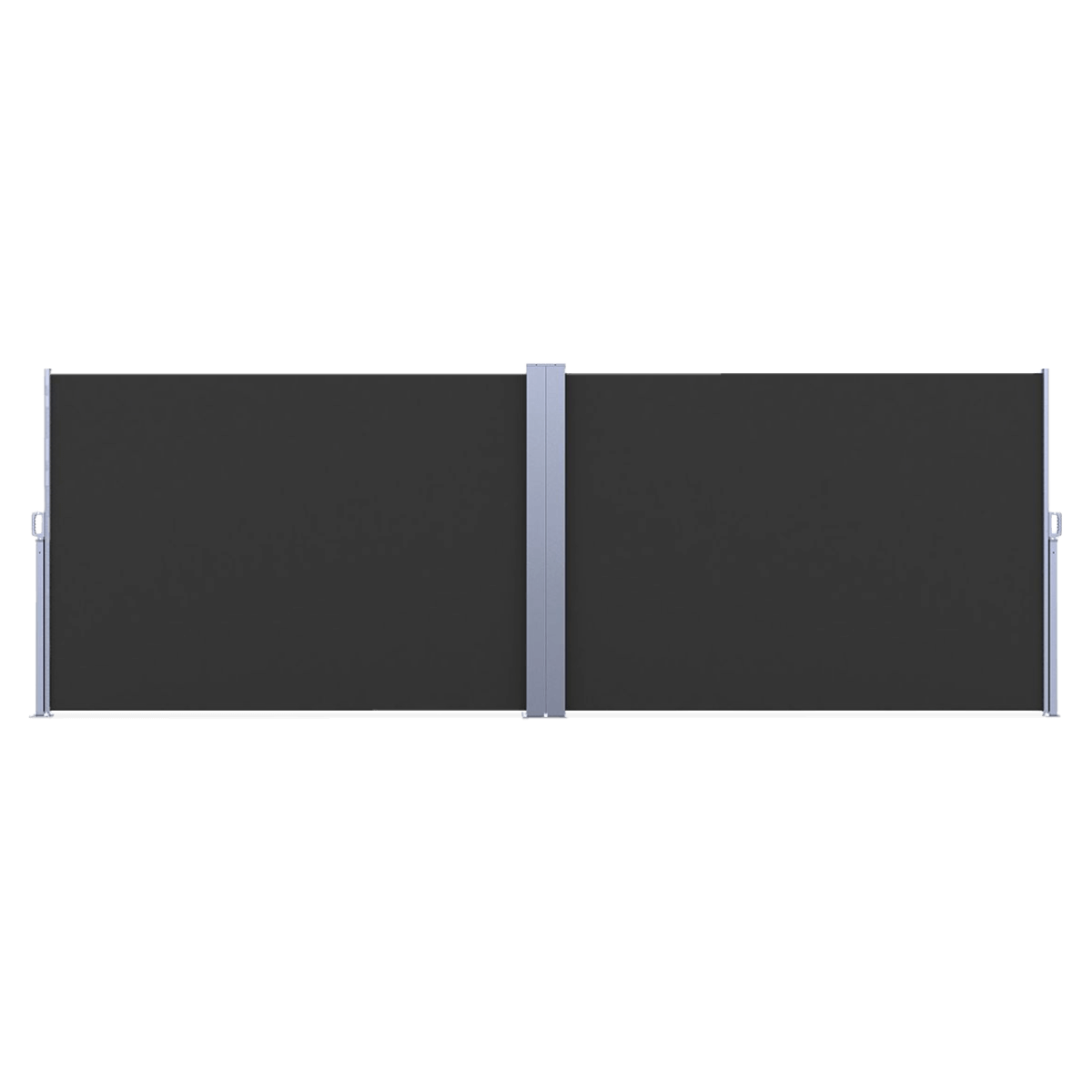 Markiza Tarasowa boczna 200x600 ciemno szara podwójna - FOCUS GARDEN