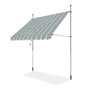 Markiza balkonowa EASY Grey/White 250x130cm – Focus Garden
