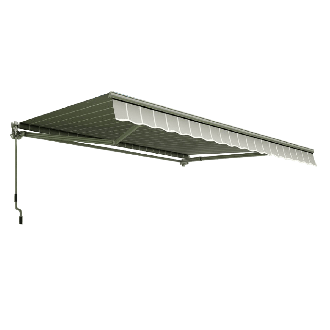 Markiza balkonowa CLASSIC 300x250 Grey/White - Gutroof