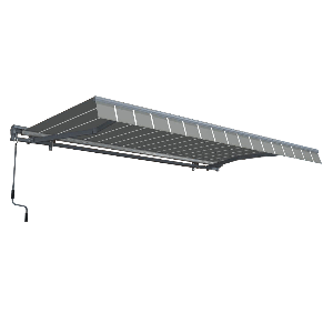 Markiza tarasowa PREMIUM 400x300 Grey/White - Gutroof