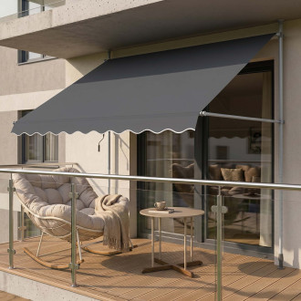 Markiza balkonowa EASY Grey 250x130cm - Focus garden
