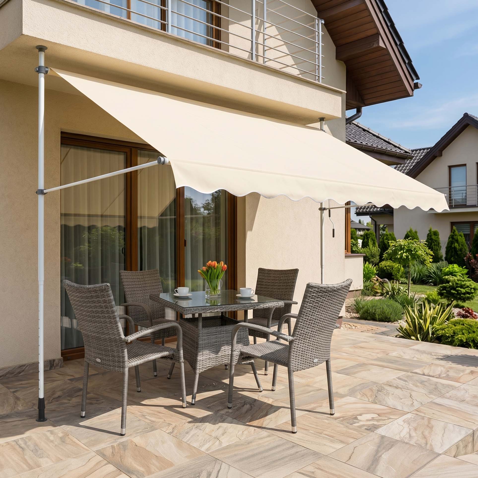 Markiza balkonowa EASY beige 350x130cm - Focus garden