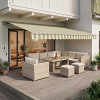 Markiza na taras CLASSIC 400x300 White/Taupe - Gutroof