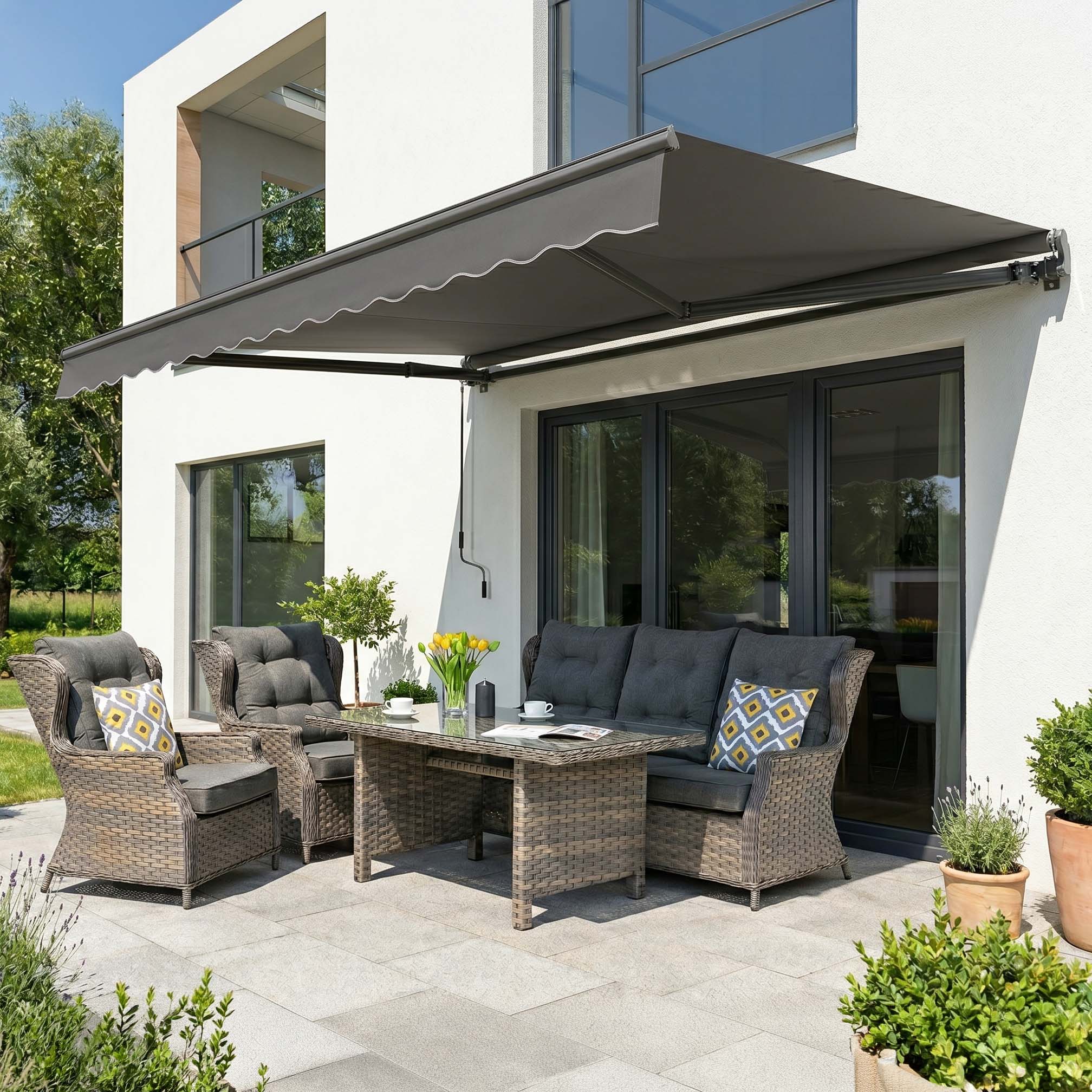 Markiza tarasowa CLASSIC 400x300 Grey - Gutroof