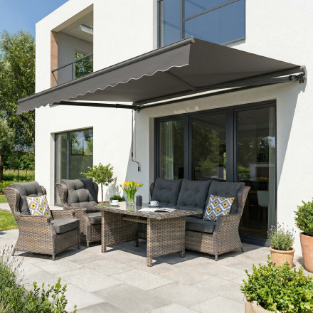 Markiza tarasowa CLASSIC 400x300 Grey - Gutroof