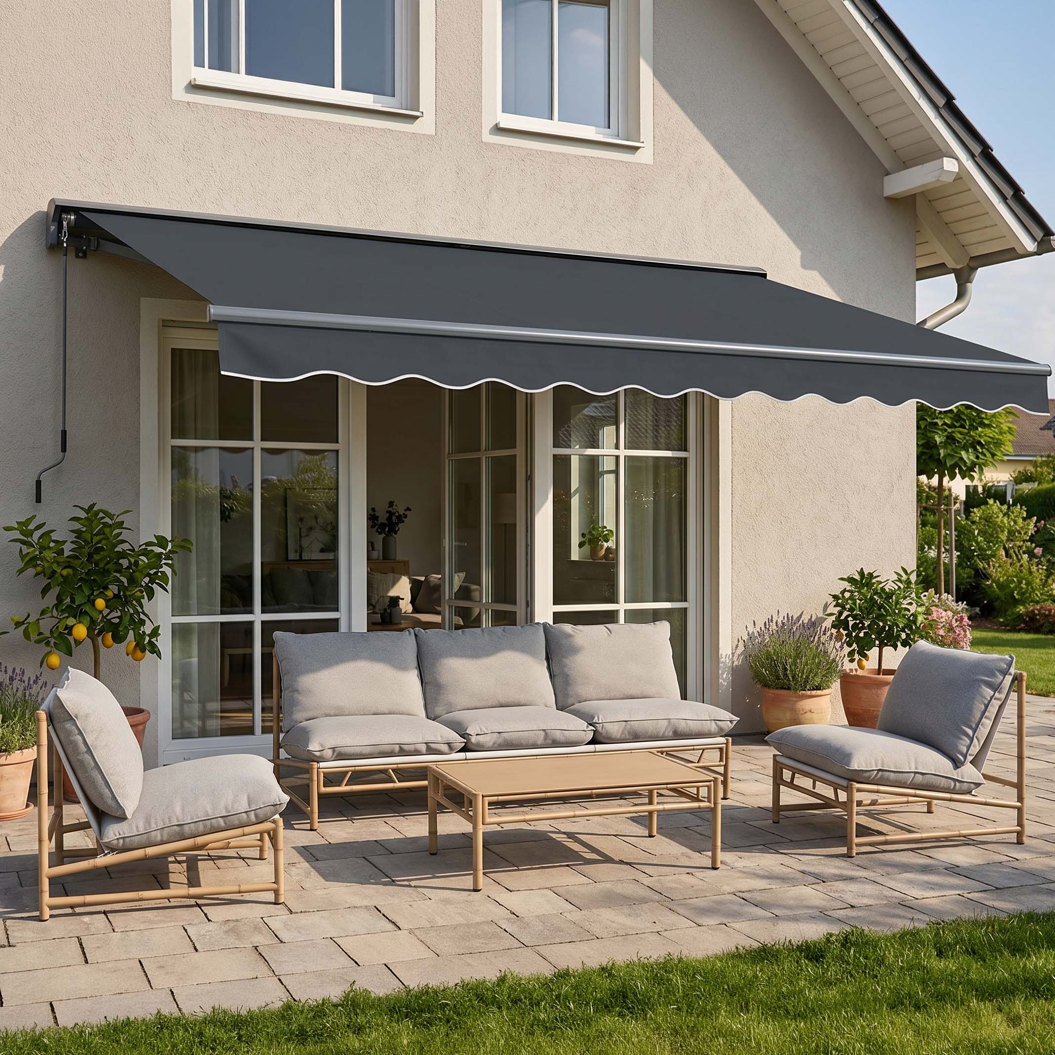 Markiza tarasowa CLASSIC 450x300, Grey - Gutroof