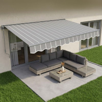 Markiza tarasowa CLASSIC 500x300 Grey/White - Gutroof