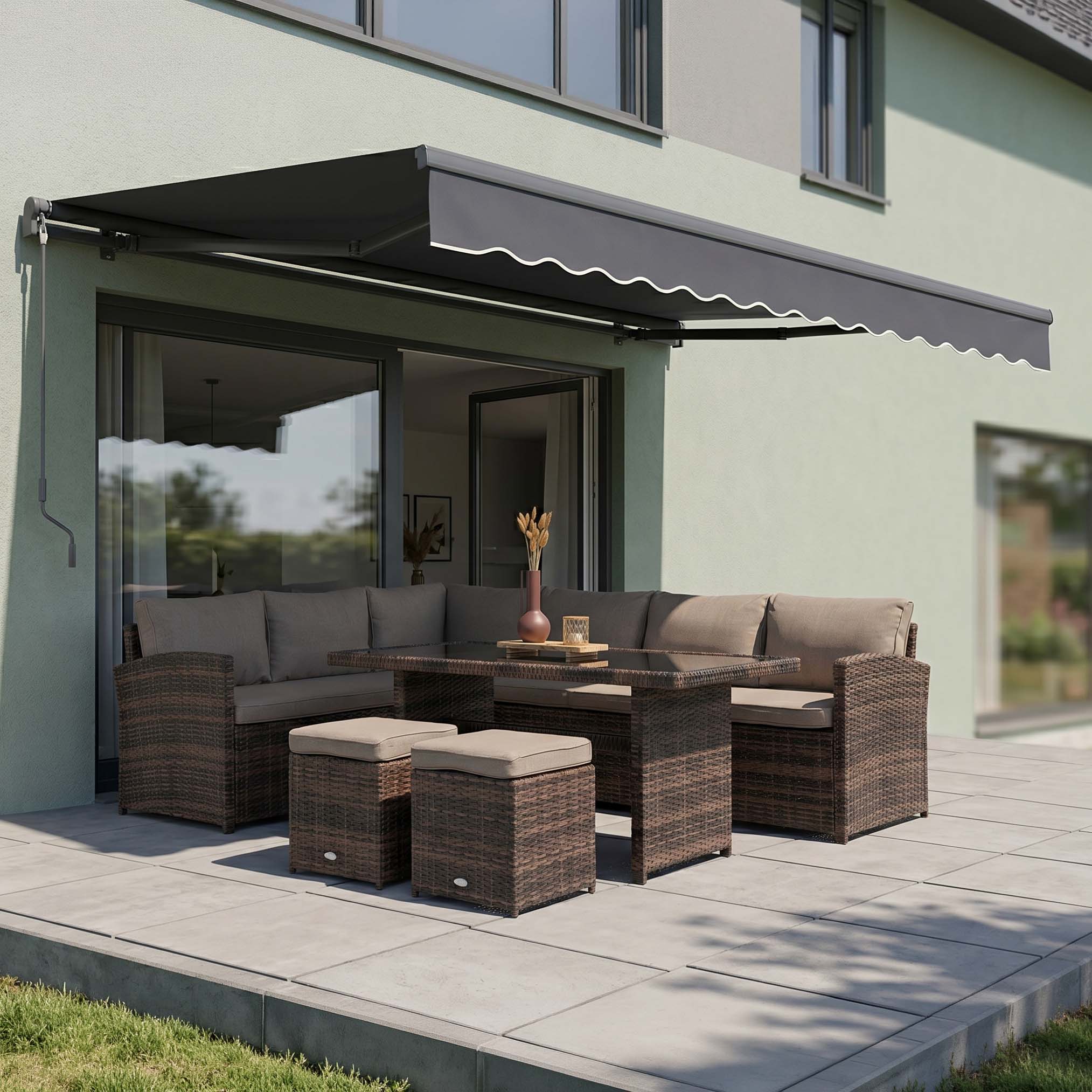 Markiza tarasowa CLASSIC 500x300 Grey - Gutroof