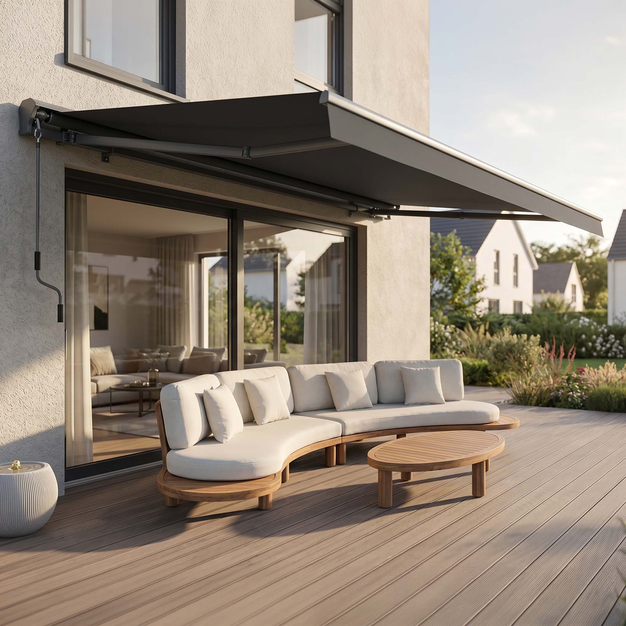 Markiza tarasowa PREMIUM 450x300 Grey - Gutroof