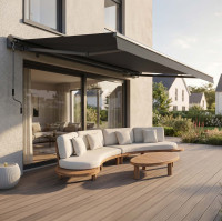 Markiza tarasowa PREMIUM 450x300 Grey - Gutroof